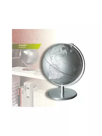 EMFORM |  Tischglobus - Planet 25cm Silber | 